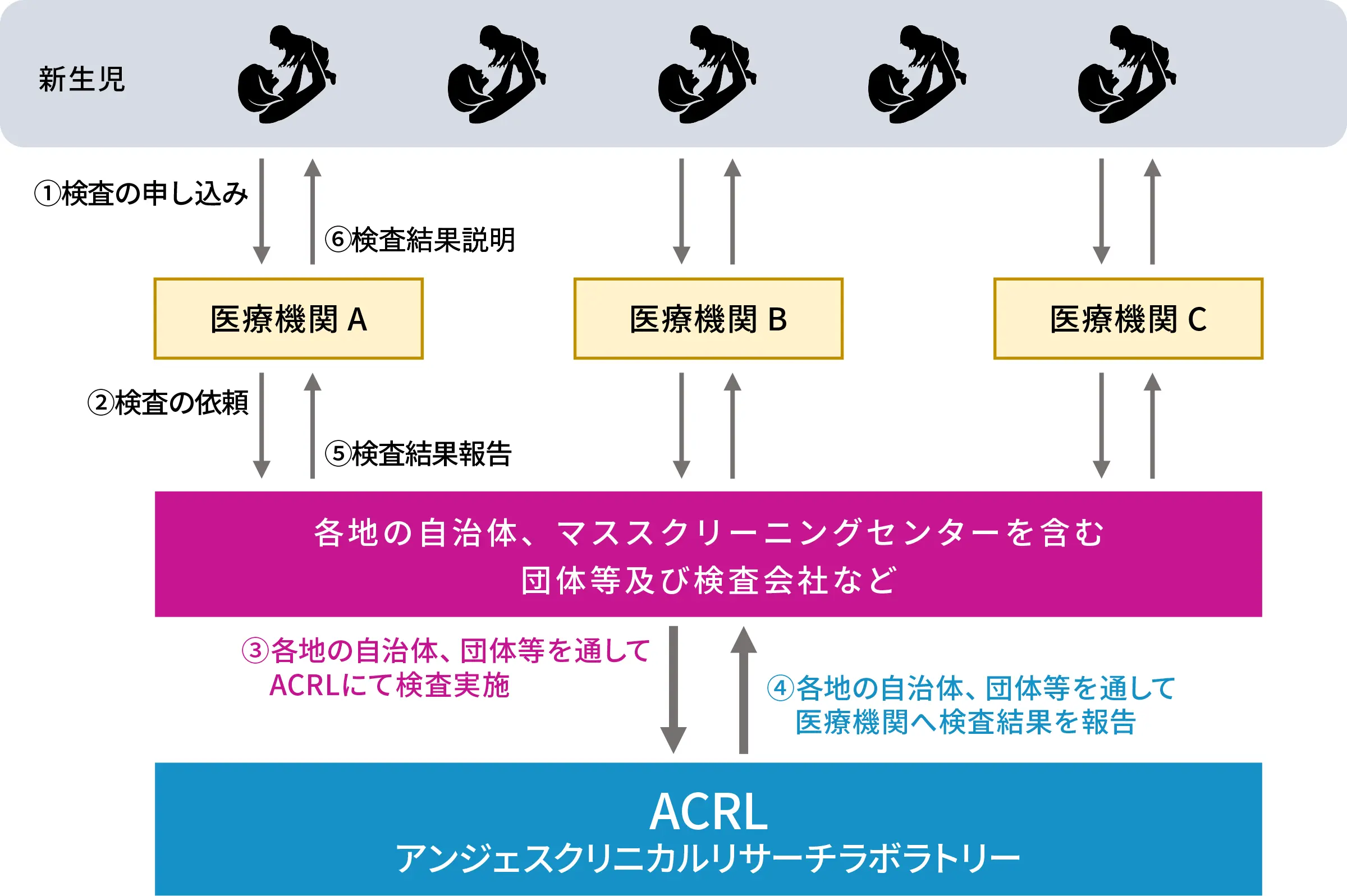 検査依頼を受け付ける体制